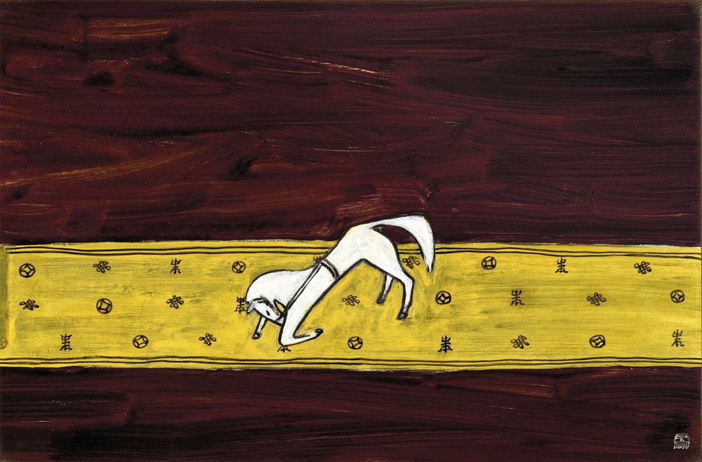 Cheval agenouillé sur un tapis (Kneeling Horse on Carpet) by Sanyu sold for $8.18m. Image courtesy of Christie's