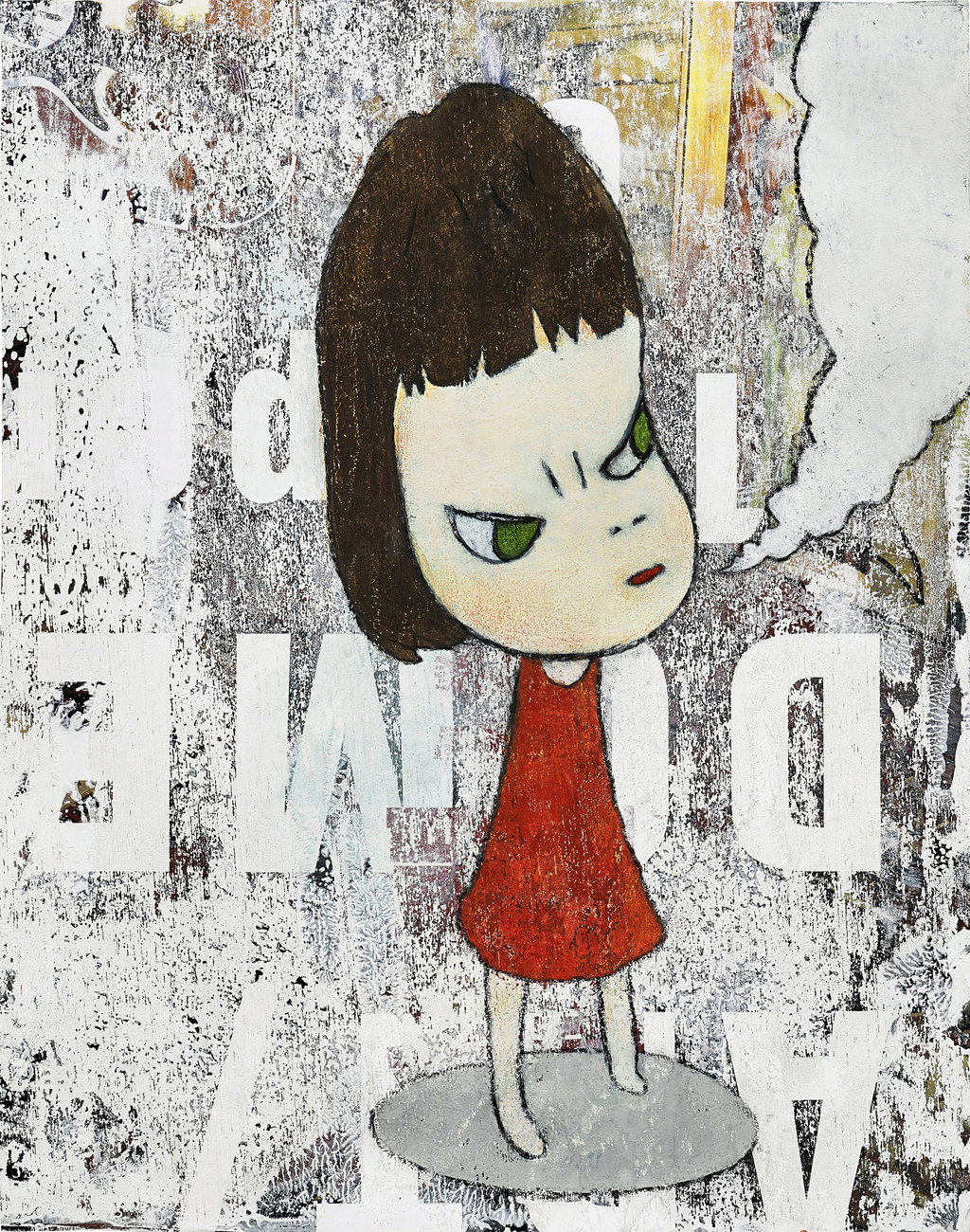 It's a Cold Day by Yoshitomo Nara sold for $613,200. Image courtesy of Sotheby's