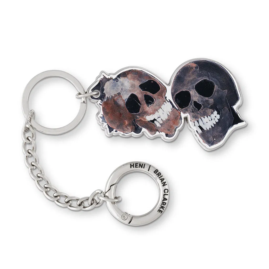 Double Skull Keyring image #1 main image