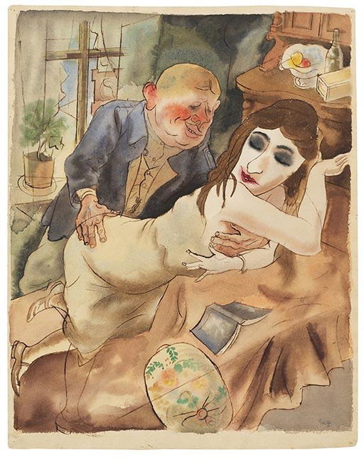 George Grosz Work with $209,500 Estimate Heads to Auction