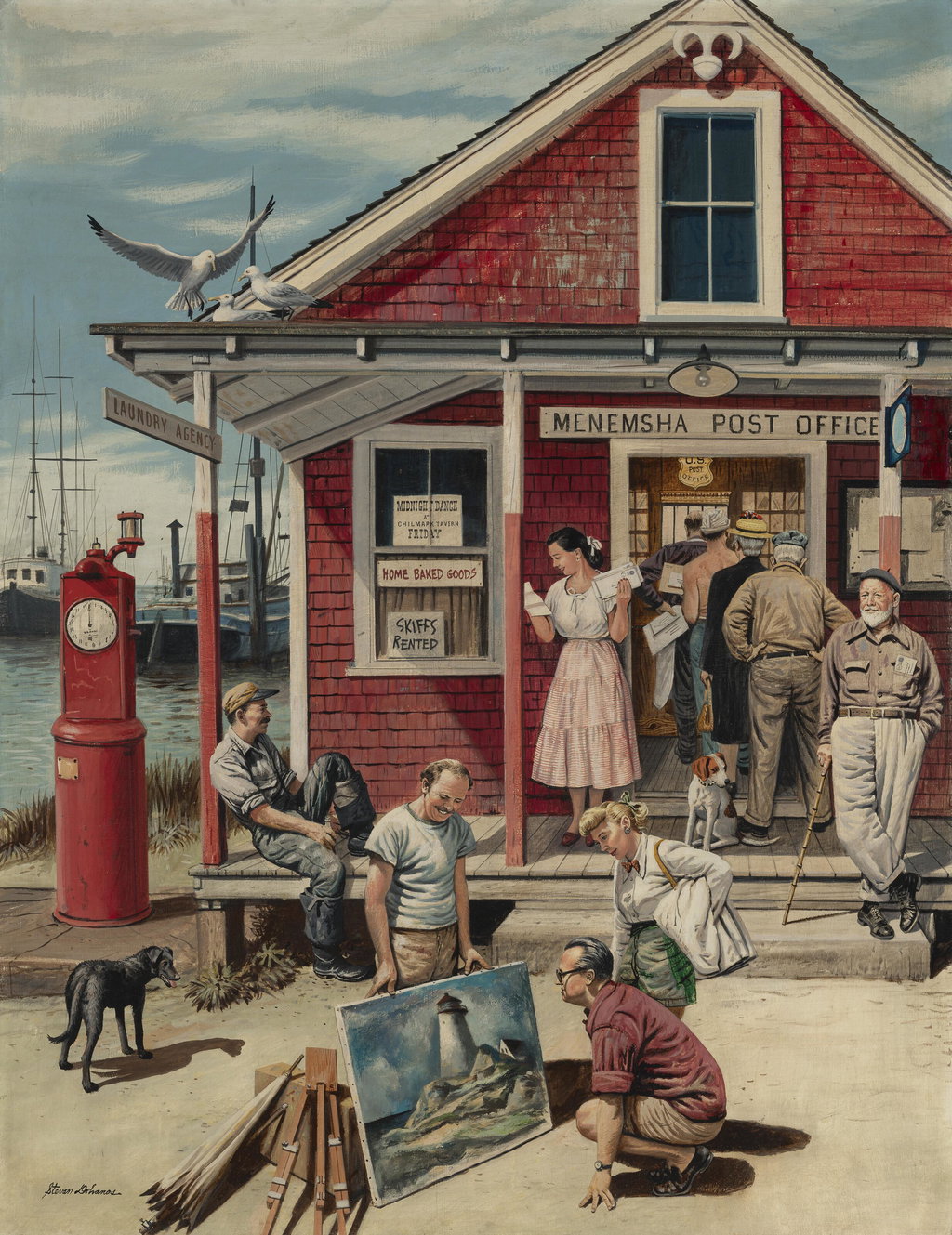 Menemsha, Massachusetts, Post Office. Image courtesy of Christie's