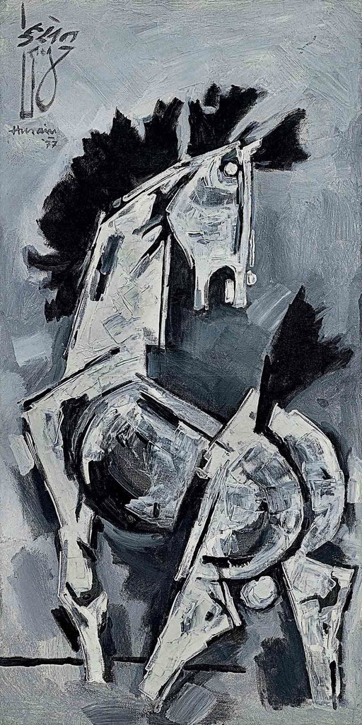 M F Husain Work Heads to Auction