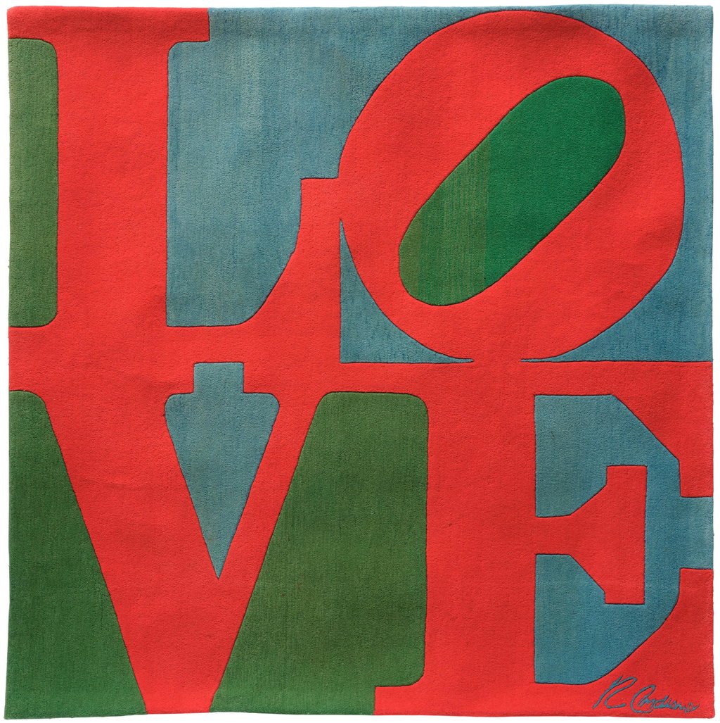 Classic Love by Robert Indiana sold for $11,400 (467% above estimate). Image courtesy of Phillips
