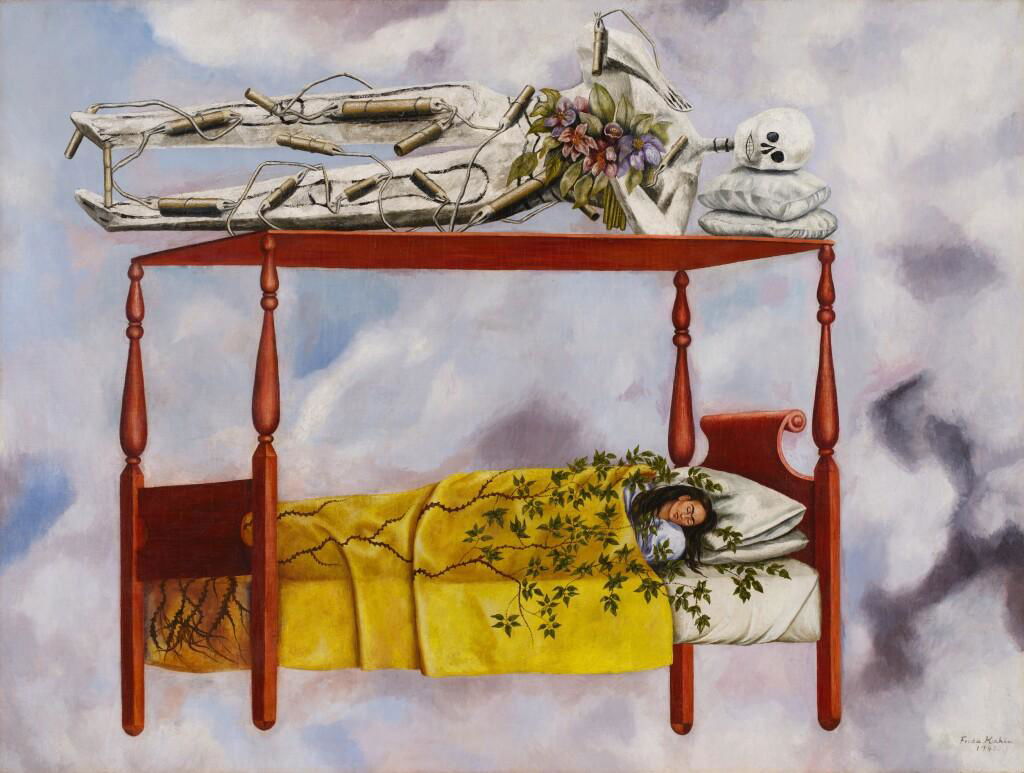 El sueño (La cama) by Frida Kahlo estimated at $40m.
Image courtesy of Sotheby's