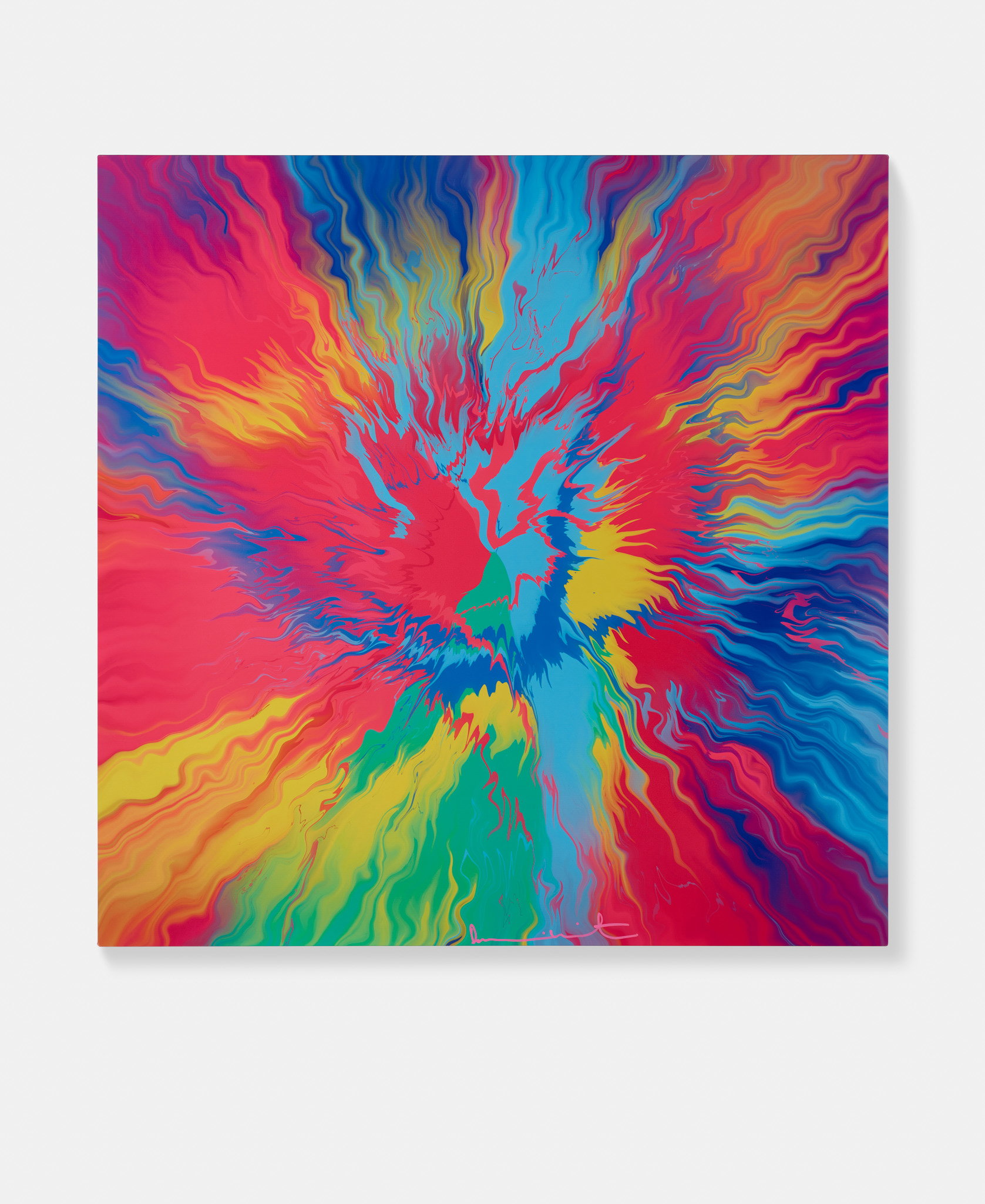 Beautiful, Distinguished By Peculiar Beauty, Almost Insurmountable, Even Greater Bursting River Painting image #1 main image