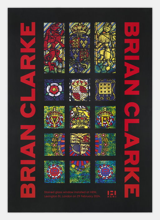 Brian Clarke Poster - HENI the Eighth