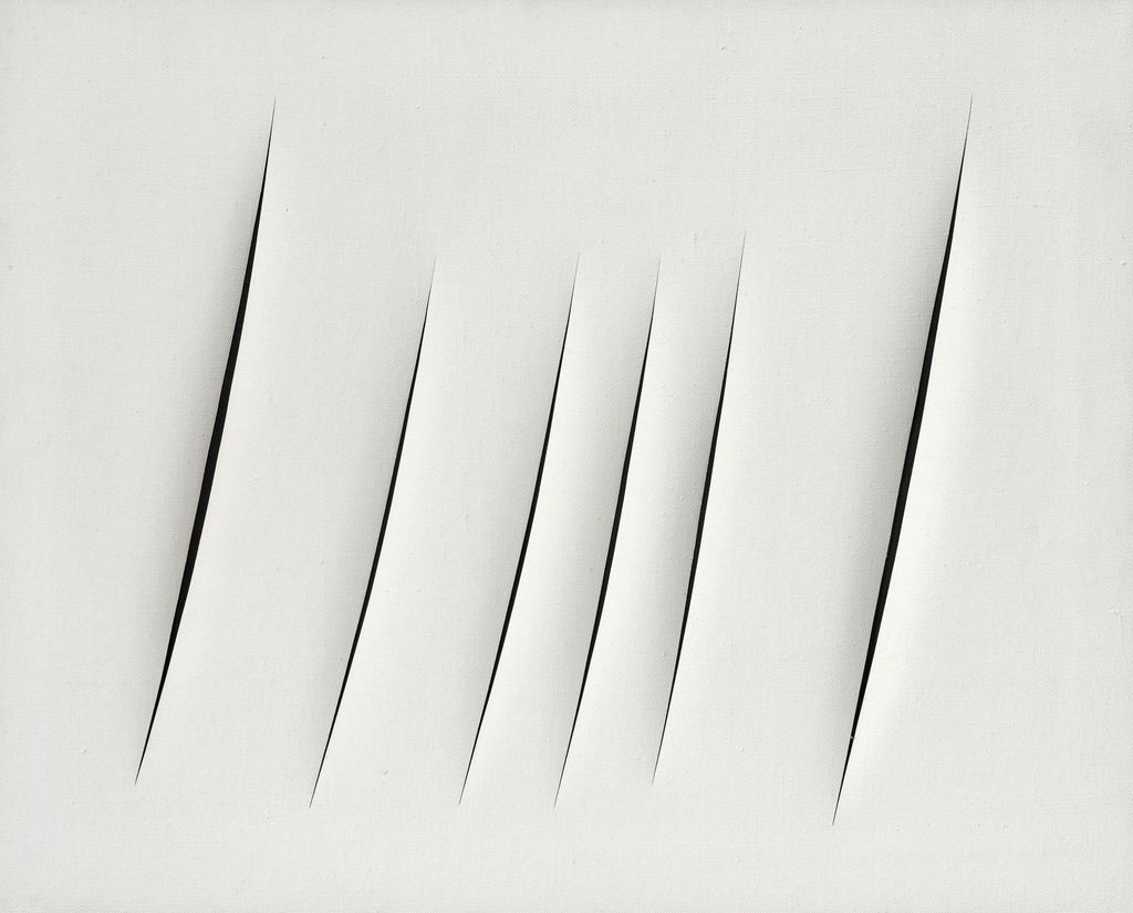 Concetto spaziale, Attese by Lucio Fontana sold for $1.77m.
Image courtesy of Sotheby's