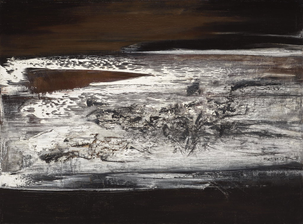 18.03.63 by Zao Wou-ki sold for $1.93m. Image courtesy of Christie's
