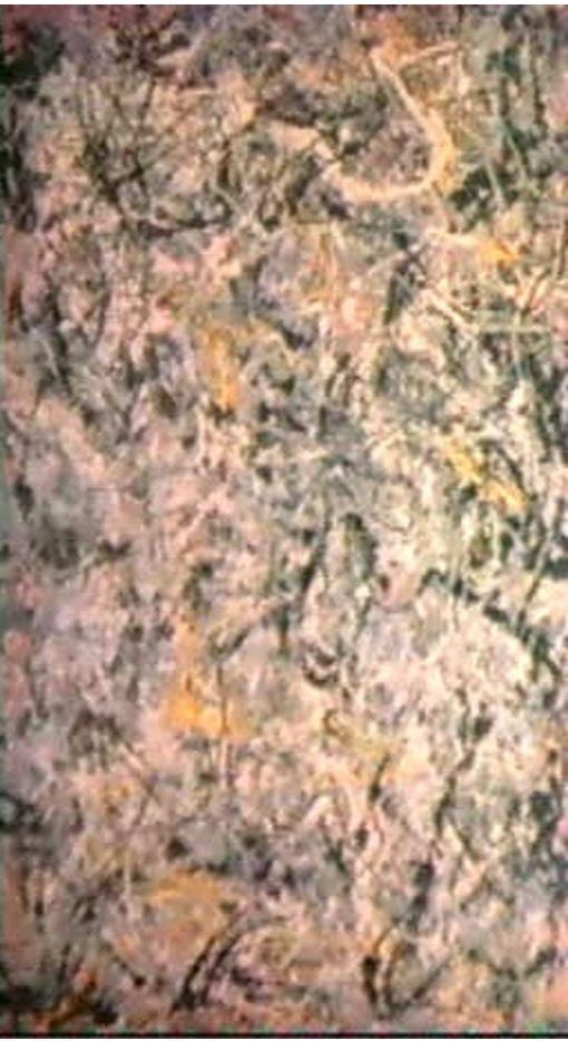 Number 8, 1950 (1950). Sold for $10.5m in 1989. Image courtesy of Sotheby's