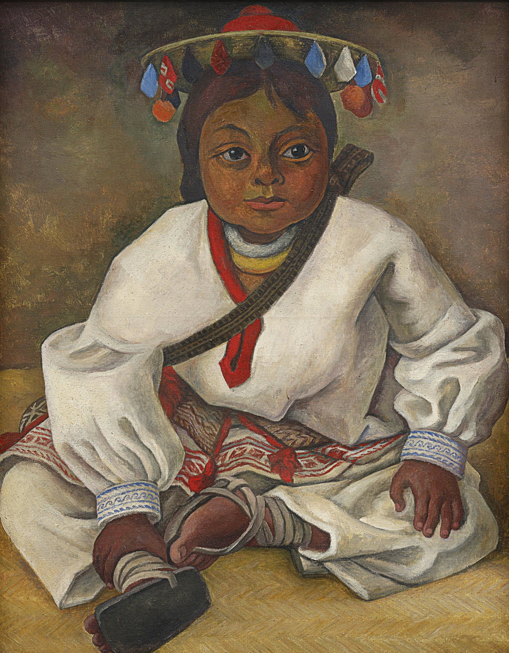 Niño indígena huichol (Nayarit, México). Image courtesy of Christie's