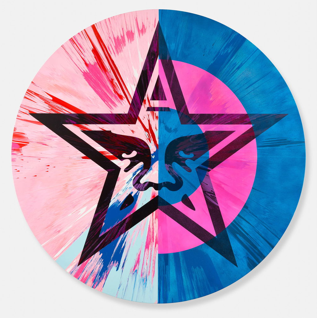 Beautiful Overwhelming Icon Star 3 Spin Target Painting 1 main image