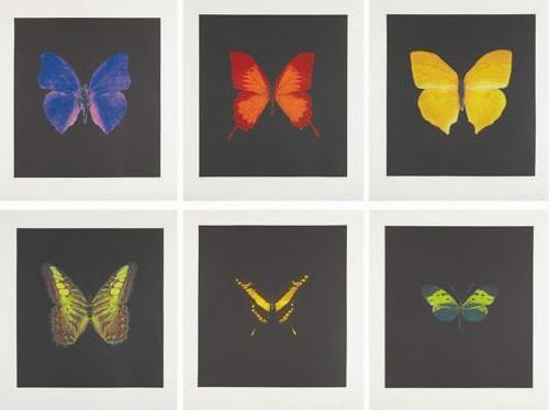 The Souls on Jacob's Ladder Take Their Flight by Damien Hirst sold for $122,600. Image courtesy of Phillips