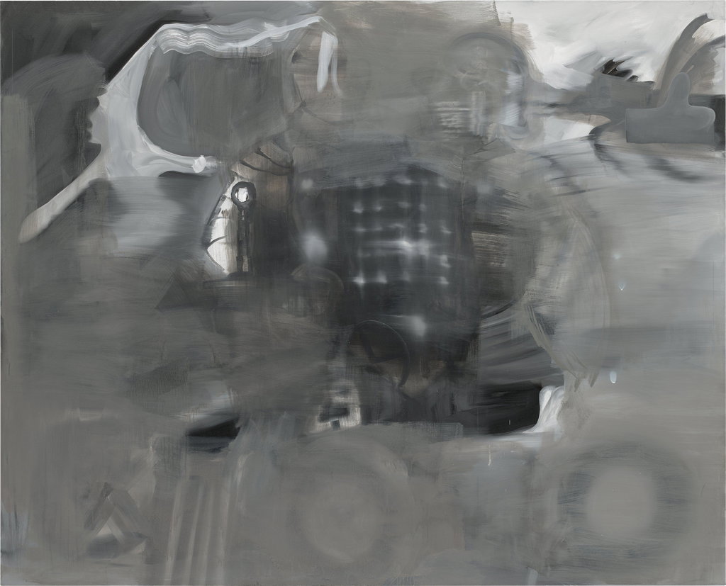 Vergessen auf Rädern by Albert Oehlen sold for $465,600. Image courtesy of Phillips