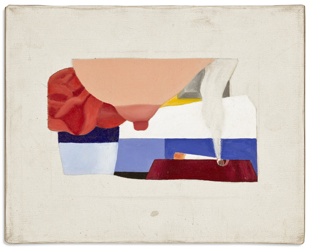 Study for Bedroom Painting #10 by Tom Wesselmann sold for $95,200. Image courtesy of Christie's