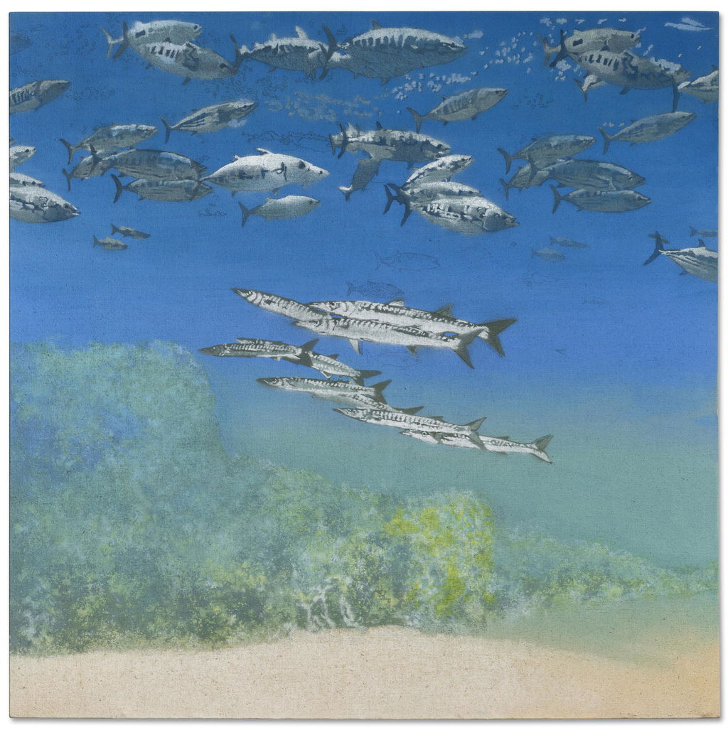 School IV: Barracuda under Skipjack Tuna. Image courtesy of Christie's