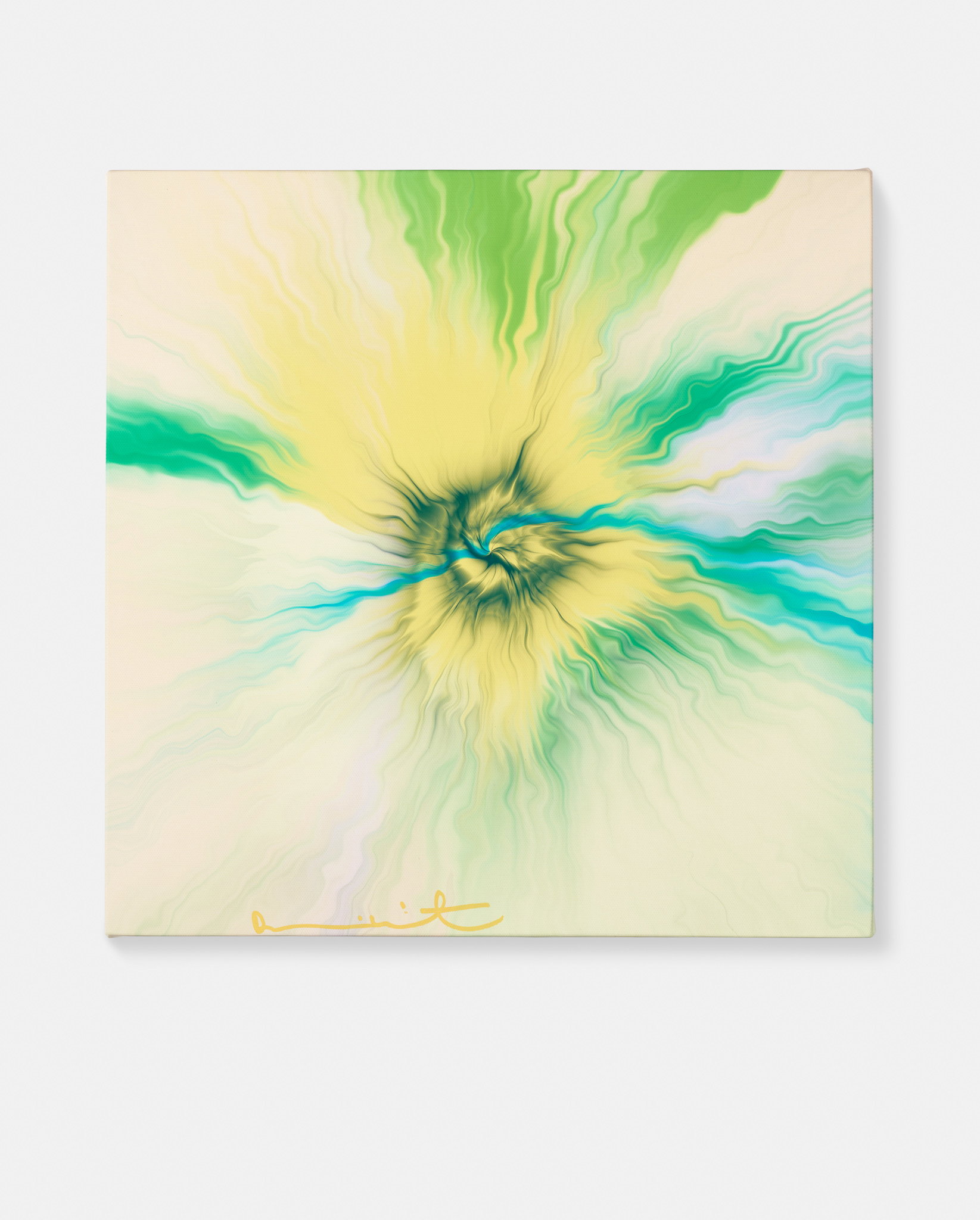 Beautiful, Peculiar Naturalistically Bursting River Painting image #1 main image