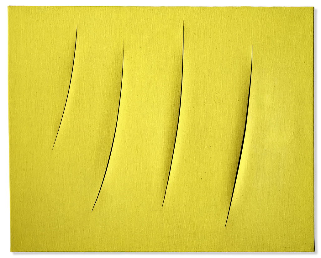 Concetto Spaziale, Attese. Image courtesy of Christie's