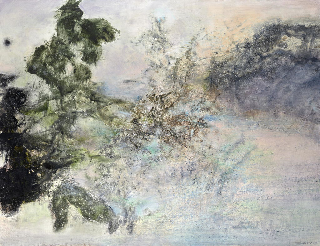 01.04.82 by Zao Wou-ki estimated at $1.02m (low) to $1.53m (high). Image courtesy of Christie's