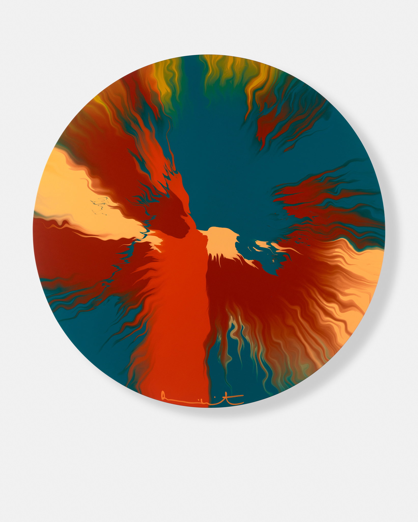 Beautiful, Perfect Friendly, Half Excited Bursting River Painting image #1 main image