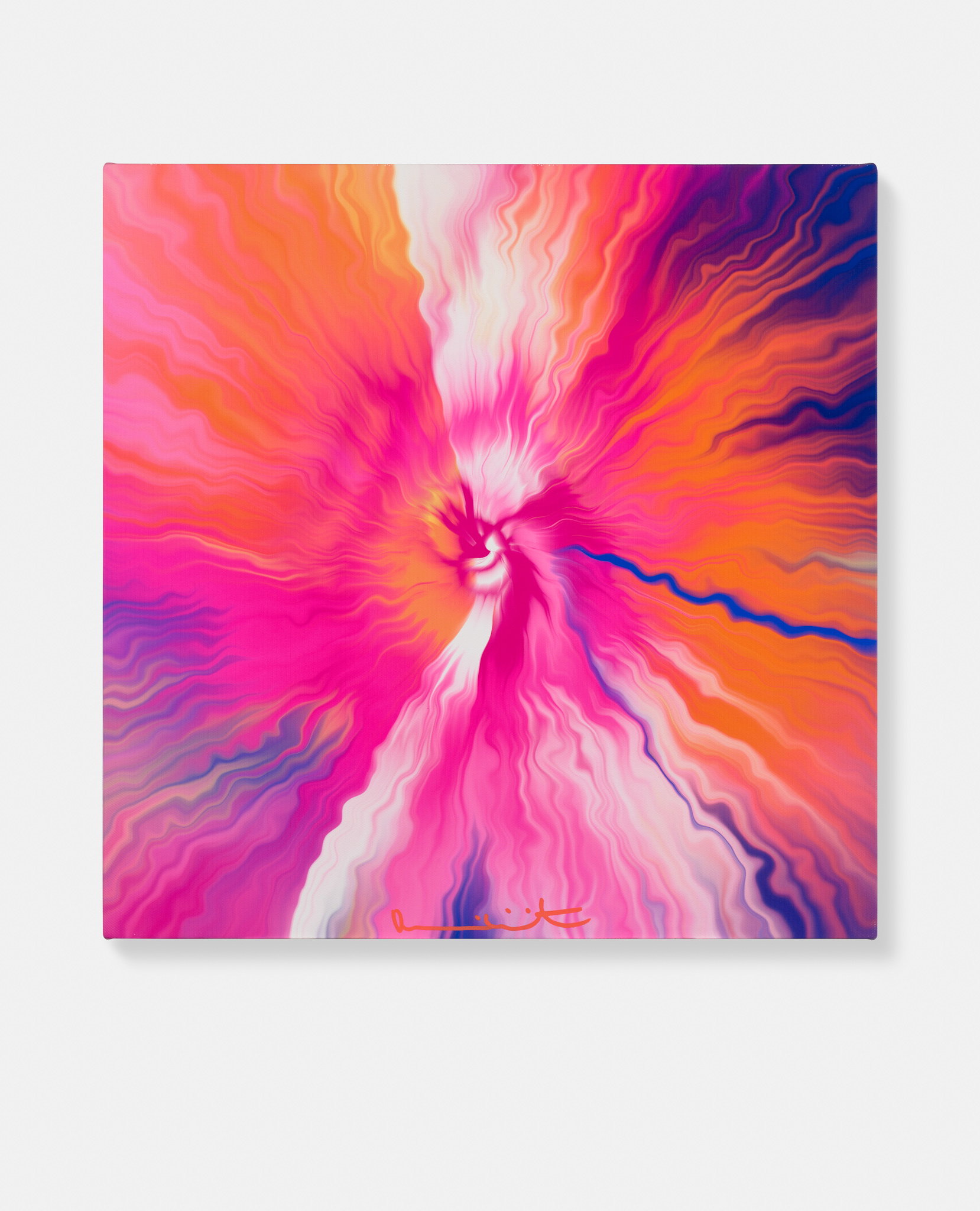 Beautiful, Ruddy-Hued, Serenade Bursting River Painting image #1 main image