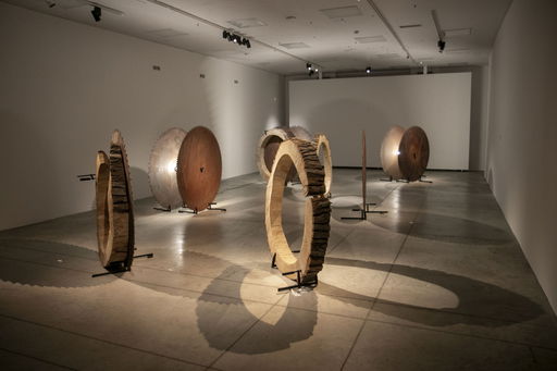 Photo reportage from exhibitions 'Algorithm communities' by Gints Gabrāns and 'Enclosure' by Andris Breže at the Riga Contemporary Art Space