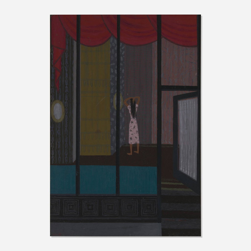 Gypsy in the Window (1946). Sold for $95,200 in 2025. Image courtesy of Wright