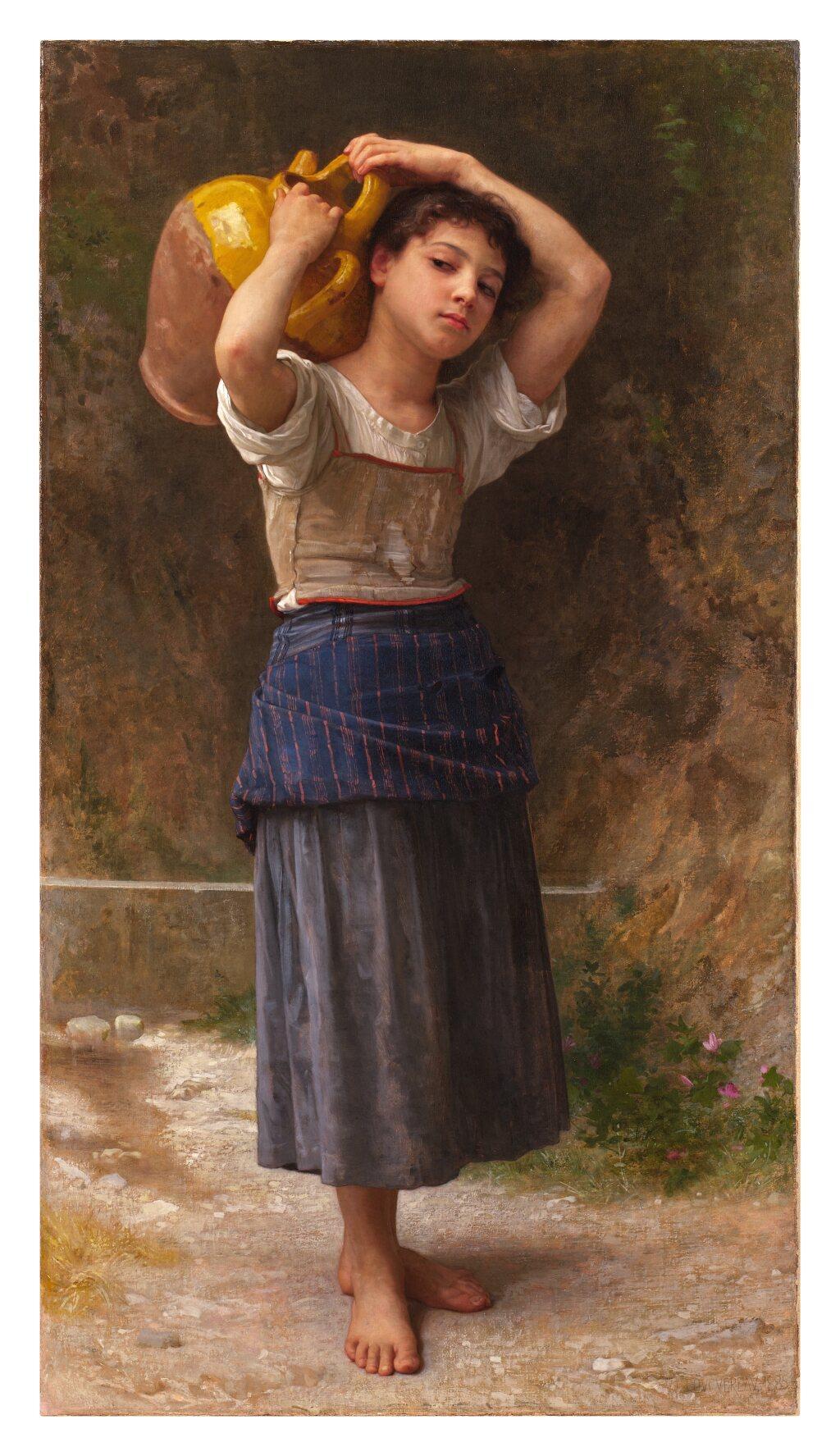 Jeune fille portant une cruche (Young Girl Carrying a Water Pitcher). Image courtesy of Sotheby's