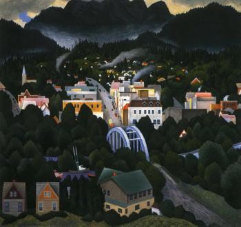 Courtenay BC (1950). Sold for $137,200 in 2003. Image courtesy of Heffel