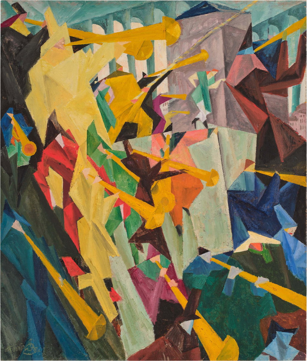 Trompetenbläser I (Trumpeters I). Image courtesy of Sotheby's