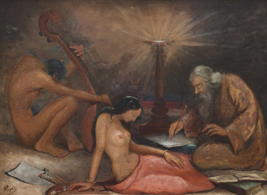 Untitled (Tagore and His Muse). Image courtesy of Sotheby's