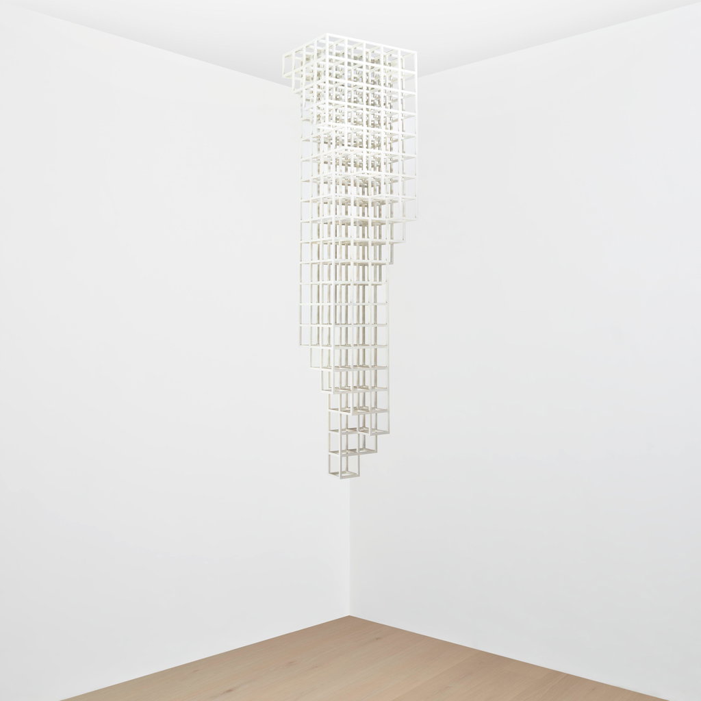 Inverted Spiralling Tower by Sol Lewitt sold for $344,900. Image courtesy of Phillips