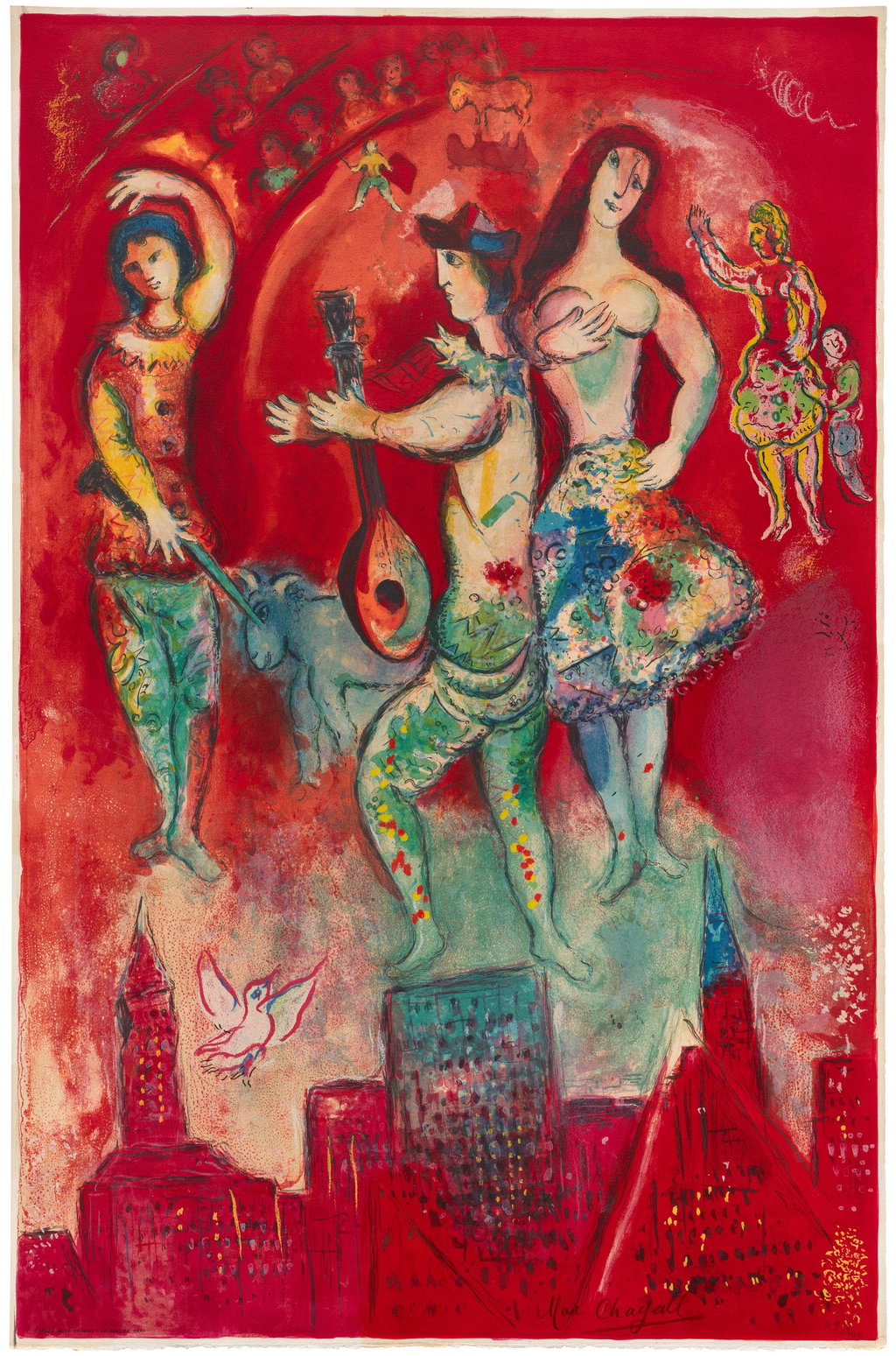 Carmen, by Charles Sorlier by After Marc Chagall sold for $61,900. Image courtesy of Phillips
