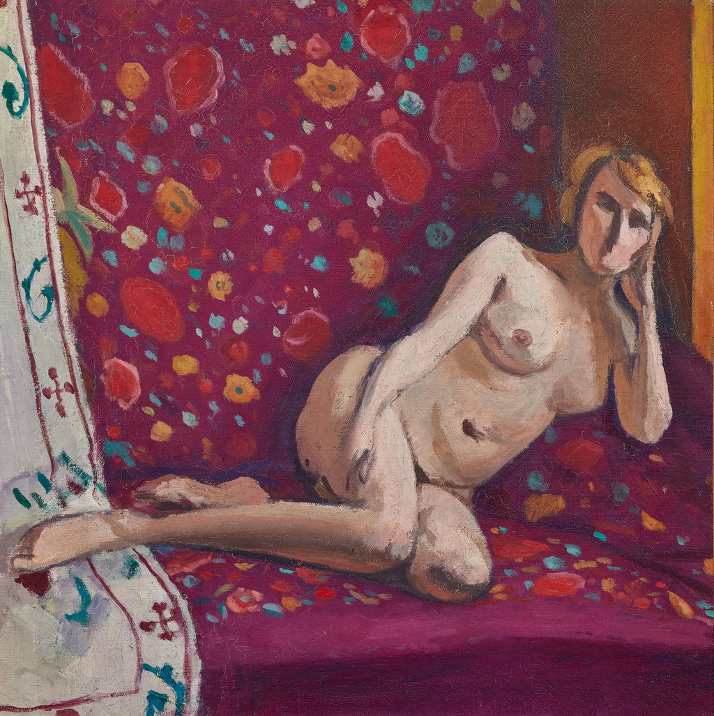 Nude on a Red Background by Albert Marquet sold for $38,500. Image courtesy of Artcurial