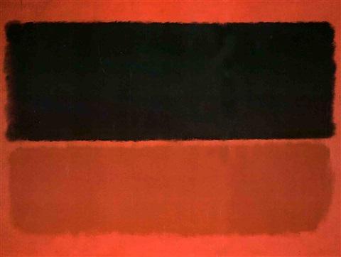 Black area in reds (1958). Sold for $3.3m in 1989. Image courtesy of Sotheby's