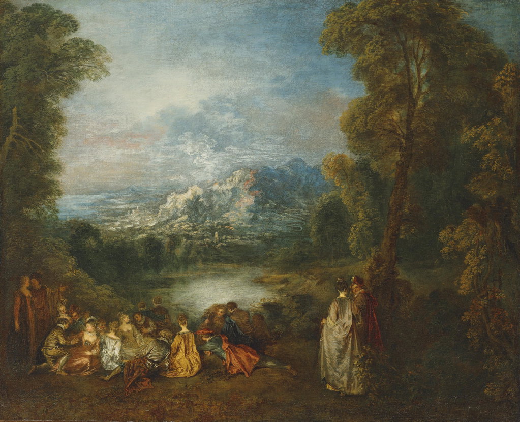 The Enchanted Island by Jean Antoine Watteau sold for $11.9m. Image courtesy of Christie's