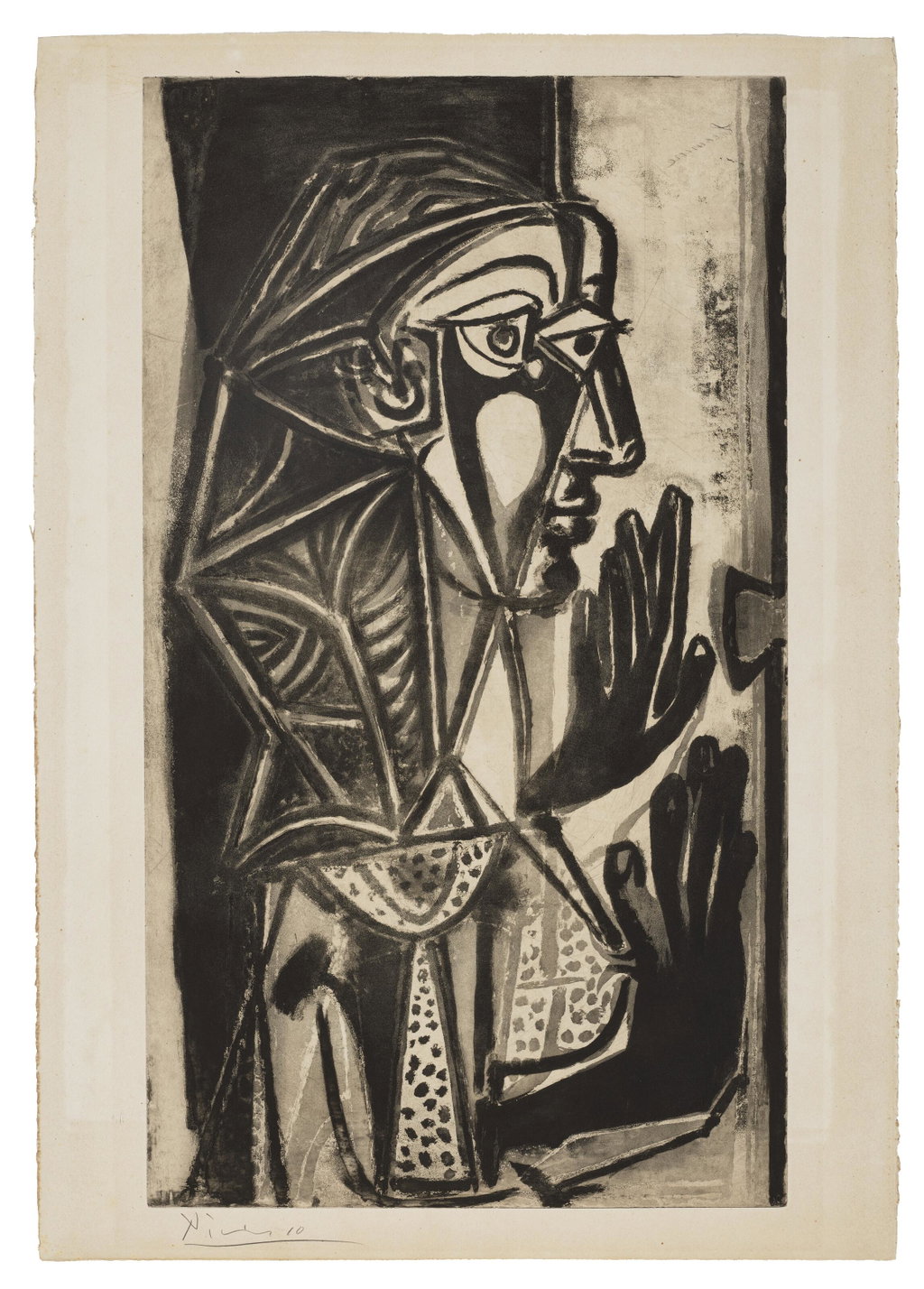 La Femme à la fenêtre by Pablo Picasso sold for $256,000. Image courtesy of Christie's