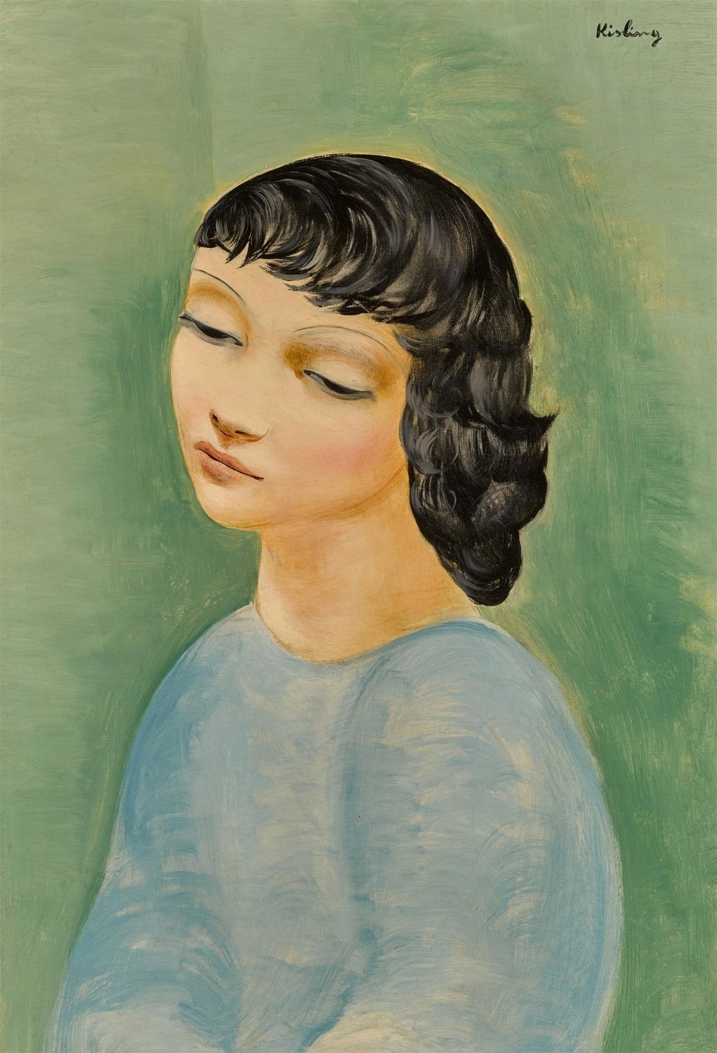 Jeune fille au corsage bleu. Image courtesy of Sotheby's