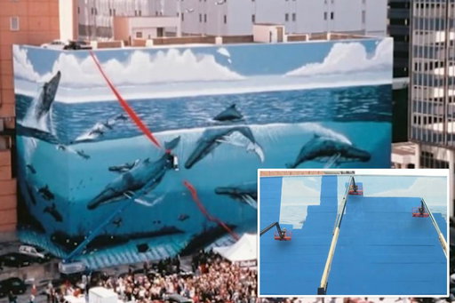 Artist Wyland outraged as Dallas, FIFA paint over his iconic whale mural for World Cup artwork