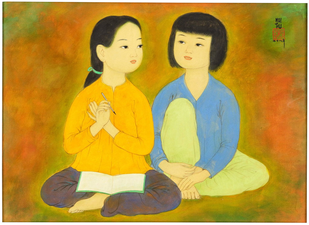 Deux fillettes. Image courtesy of Phillips