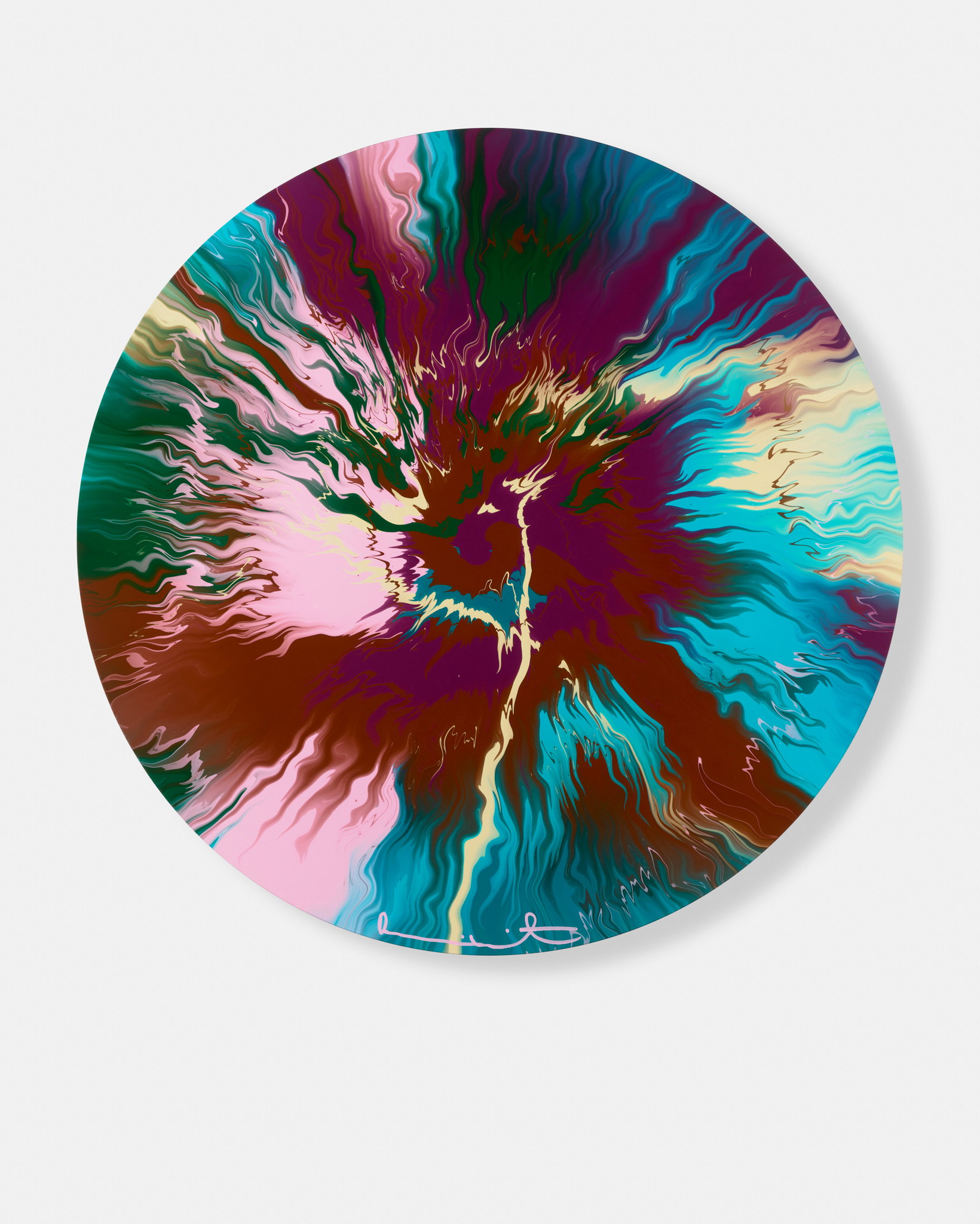 Beautiful, Somewhat Ambitious, Chivalrous And Generous Bursting River Painting image #1 main image