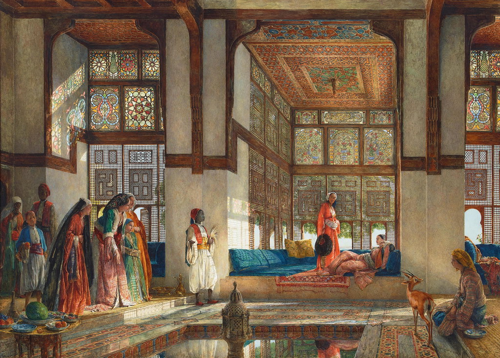 A Reception in the Harem by John Frederick Lewis sold for $1.47m.
Image courtesy of Bonhams