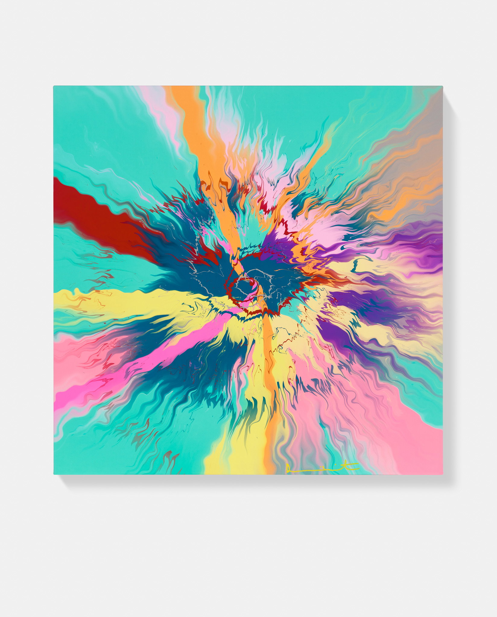 Beautiful, Truly Brave, Chivalrous And Heroic Bursting River Painting image #1 main image