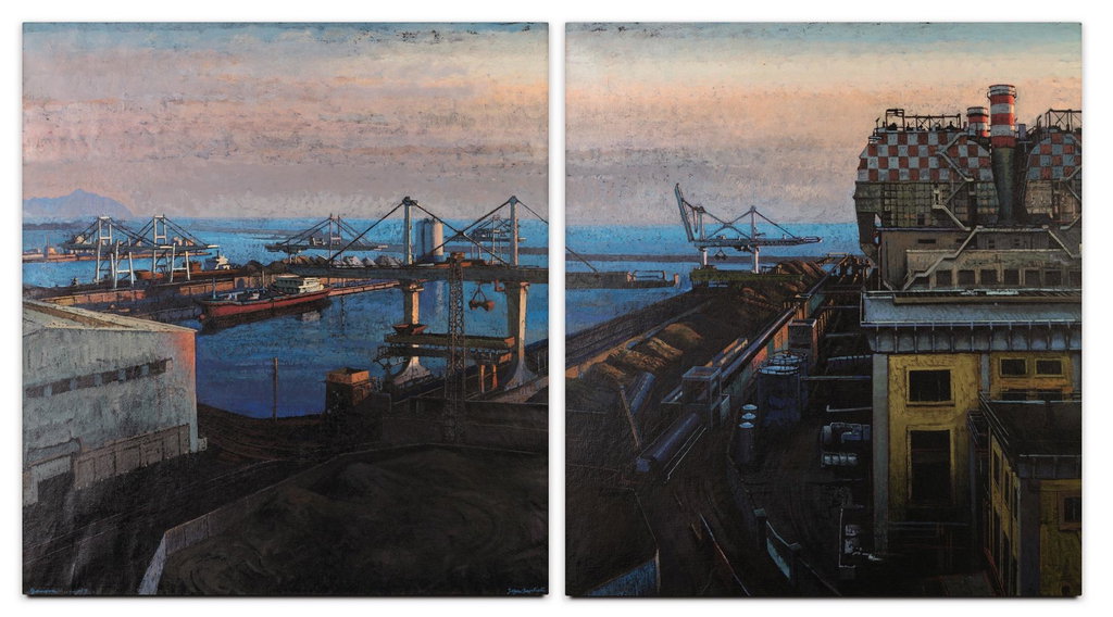 Fin De Journée Sur Le Port De Gênes (2018). Sold for $58,300 in 2019. Image courtesy of Sotheby's