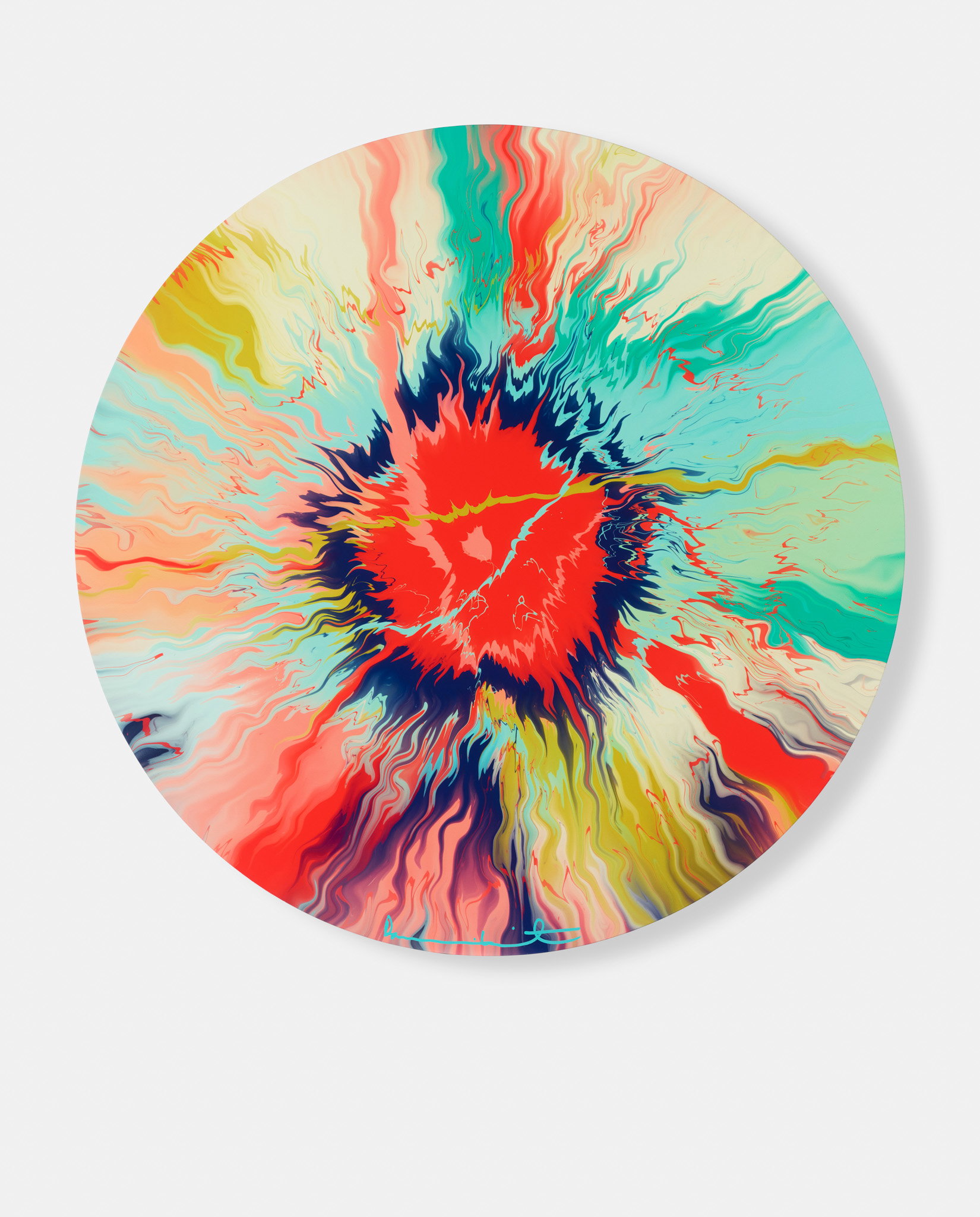 Beautiful, Long-Dreaded, Exquisitely Active Bursting River Painting image #1 main image