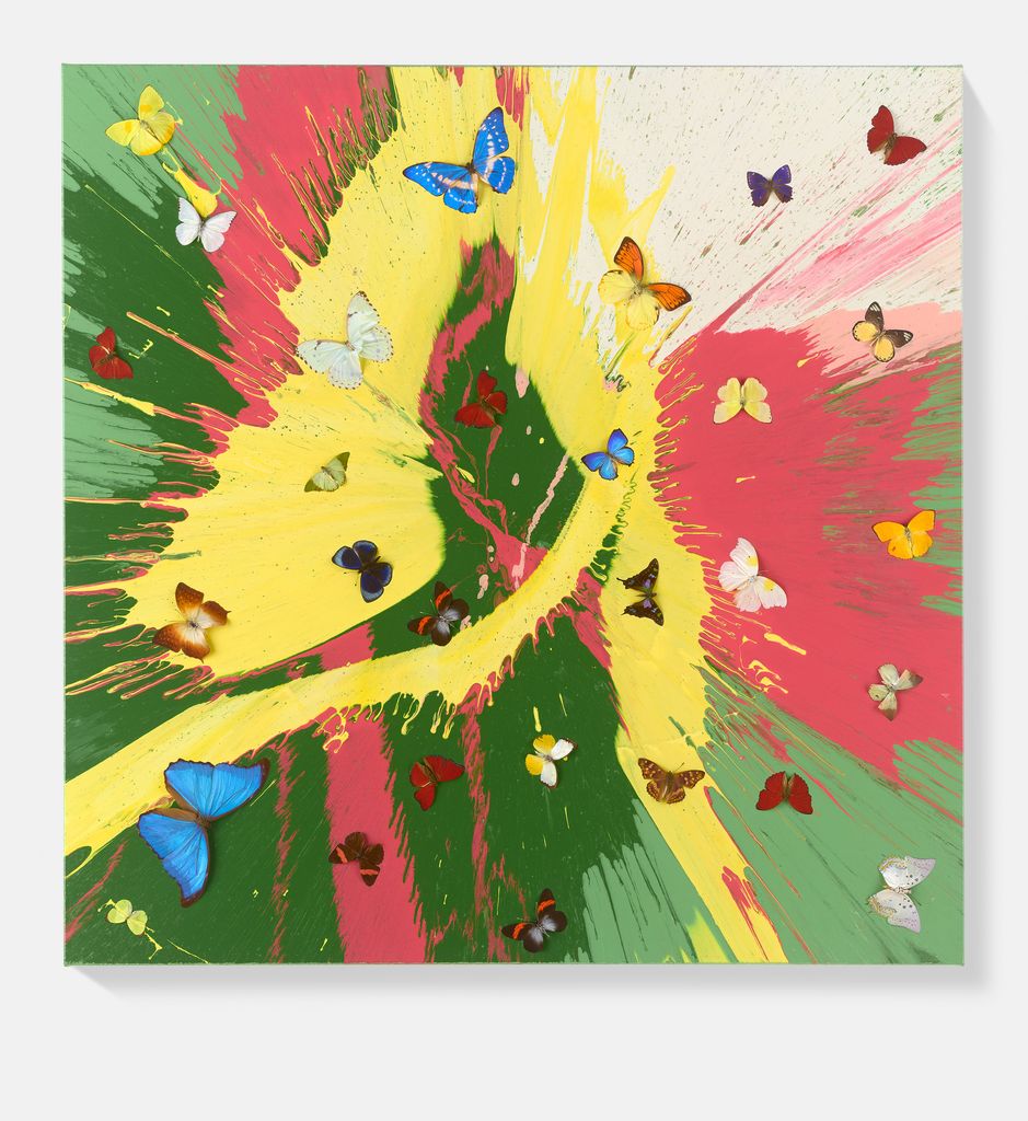 Beautiful Lemon Squirt Painting (with Butterflies) 1 main image