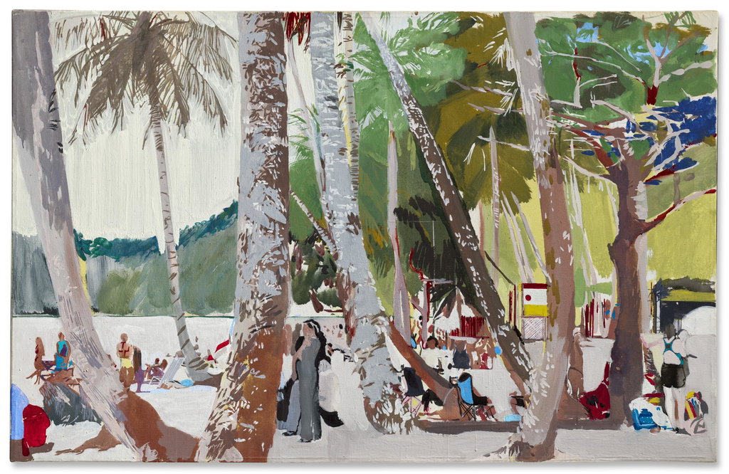 Between the Gulf of Paria and the Atlantic: Maracas by Hurvin Anderson estimated at $794,100 (low) to $1.06m (high). Image courtesy of Christie's