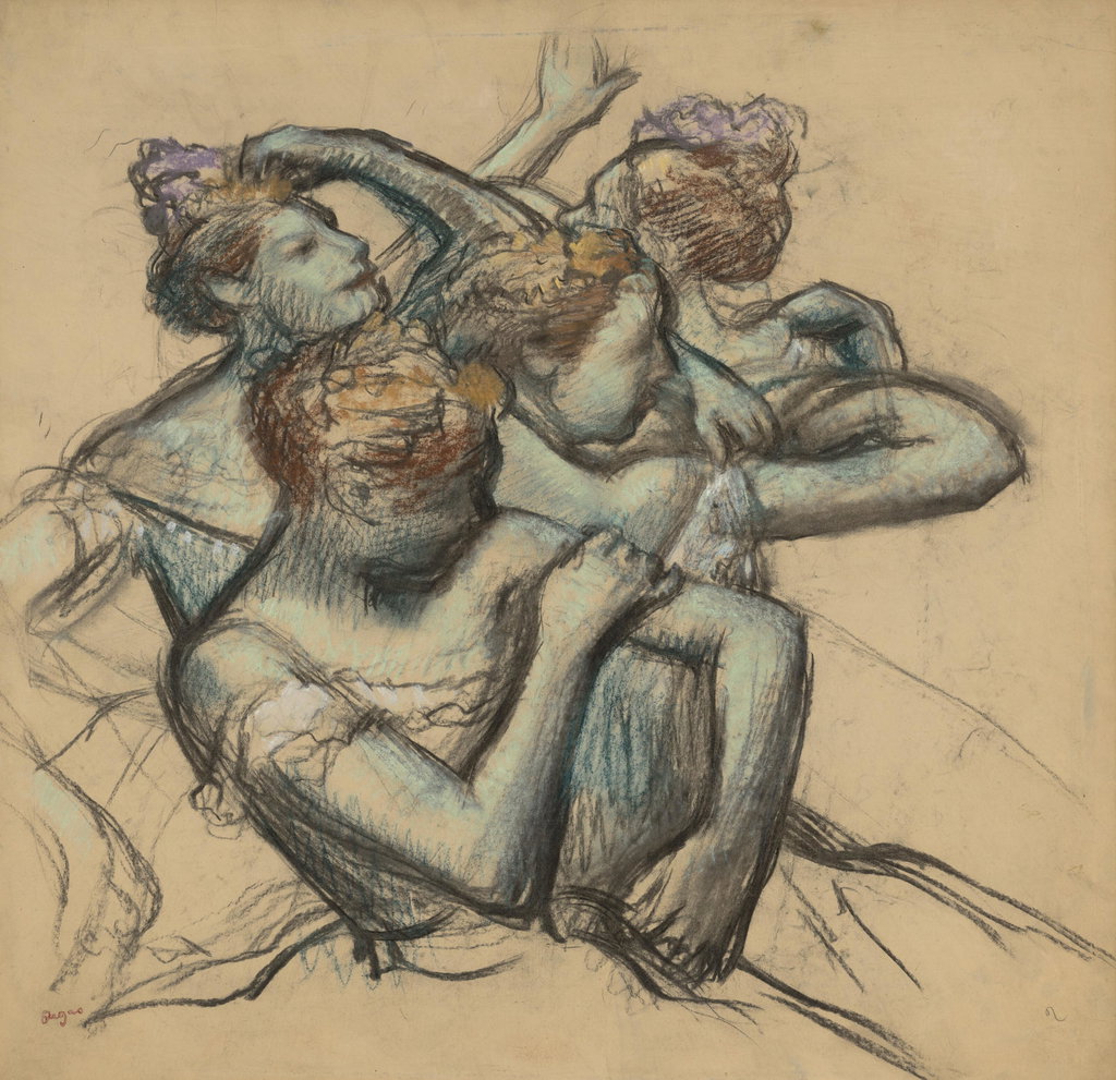 Quatre danseuses à mi-corps by Edgar Degas sold for $1.52m. Image courtesy of Christie's