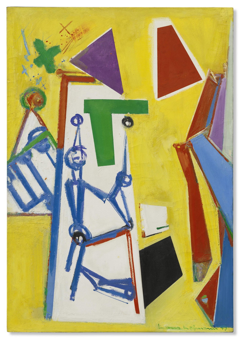 Yellow Space by Hans Hofmann estimated at $120,000 (low) to $180,000 (high). Image courtesy of Christie's