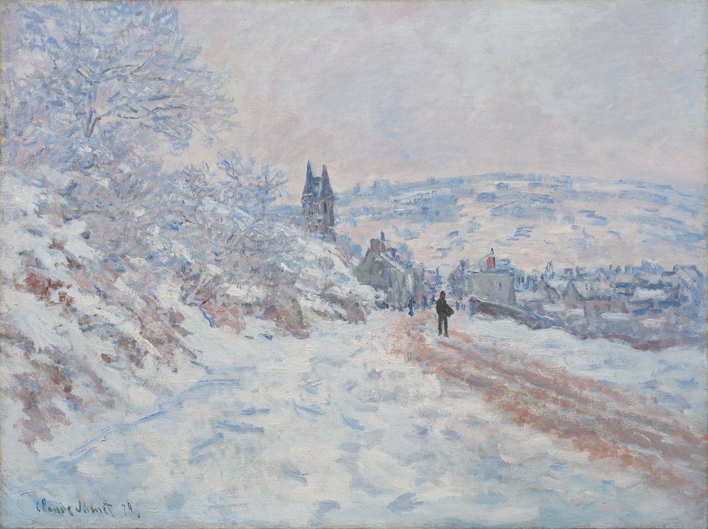 La Route de Vétheuil, effet de neige by Claude Monet estimated at $7m (low) to $10m (high). Image courtesy of Phillips