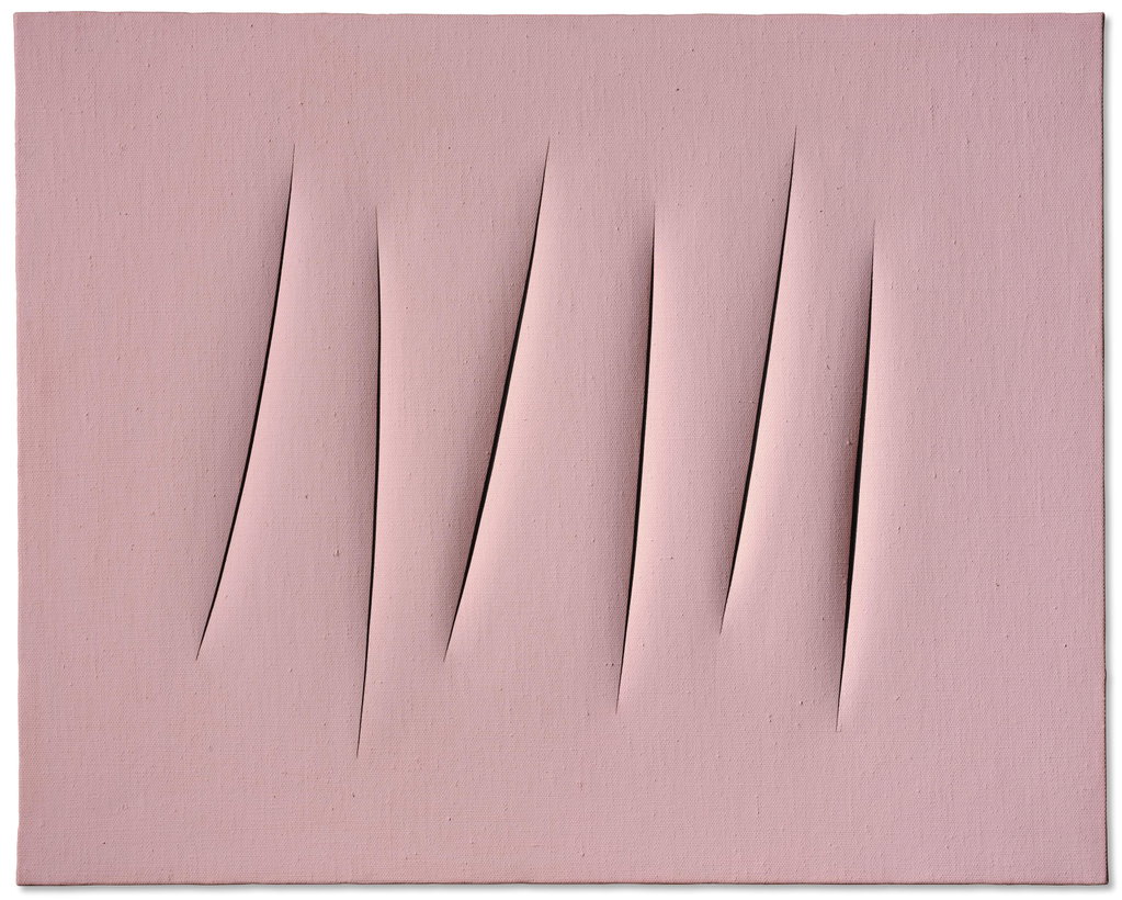 Concetto spaziale, Attese. Image courtesy of Christie's